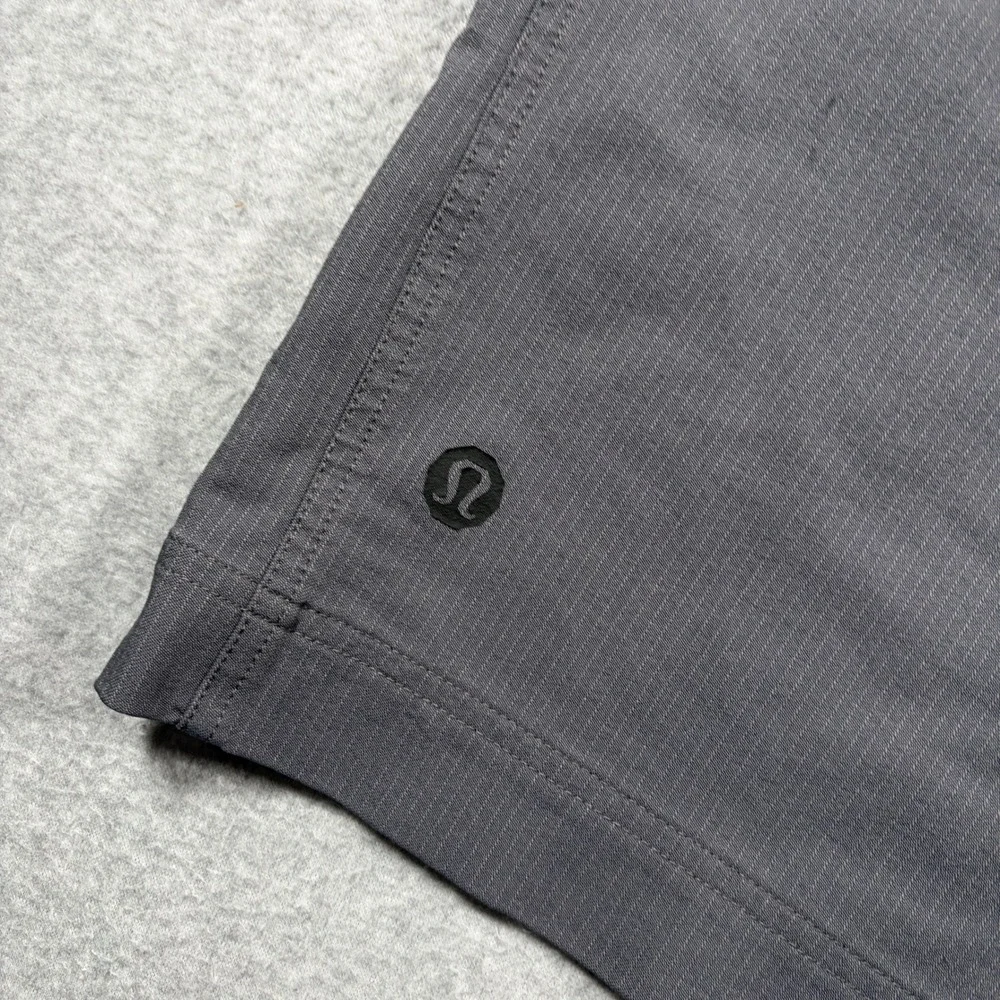 Lululemon Cadence Commute Shorts Men 38 Gray Pinstripe Cargo Athletic 12